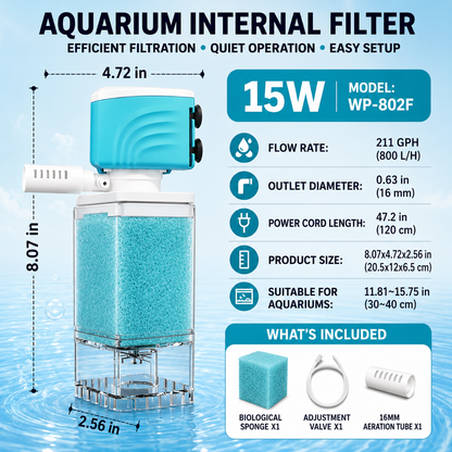 MiaHome™ 5-in-1 Automatic Aquarium Filter System
