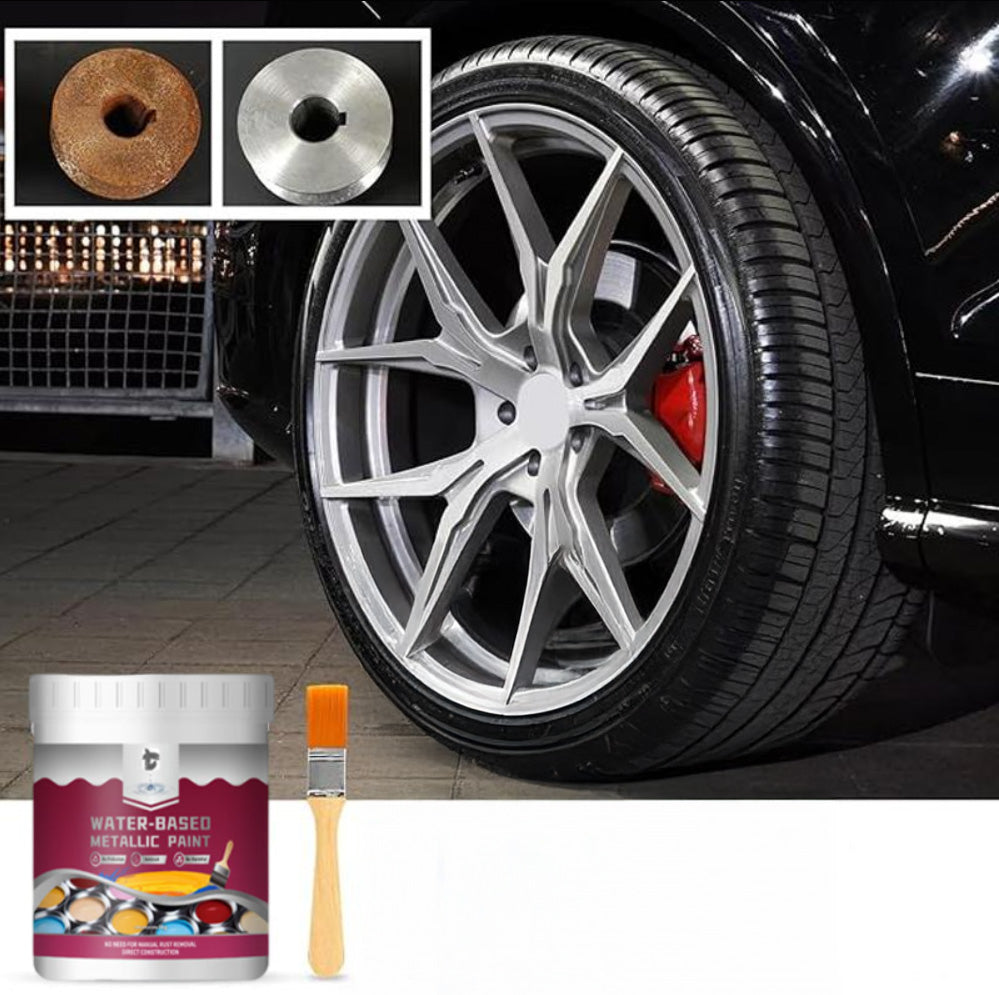 LIMITED TIME 50% OFF⚡MiaHome™ Rust Converter Metallic Paint – One coat stops rust, no sanding, no fumes.Perfect for garden tools & gates. 🔨🛡️