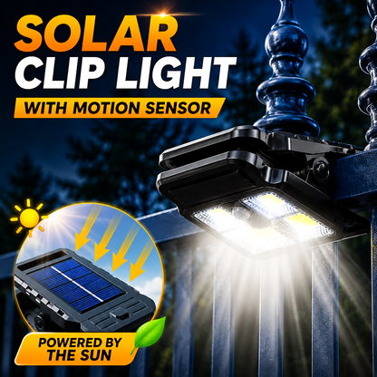 MiaHome™ Outdoor Solar Clip Light with Motion Sensor