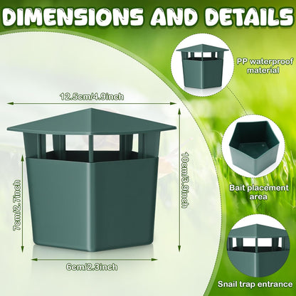 MiaHome™ 🐌Beer Trap for Snails and Slugs — Reusable Plastic Snail Catcher Container
