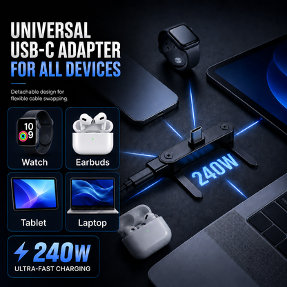 🔥Fast Charging Adapter with 360° Foldable Phone Stand