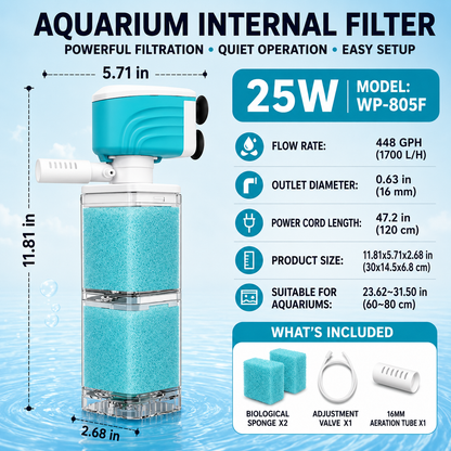 MiaHome™ 5-in-1 Automatic Aquarium Filter System