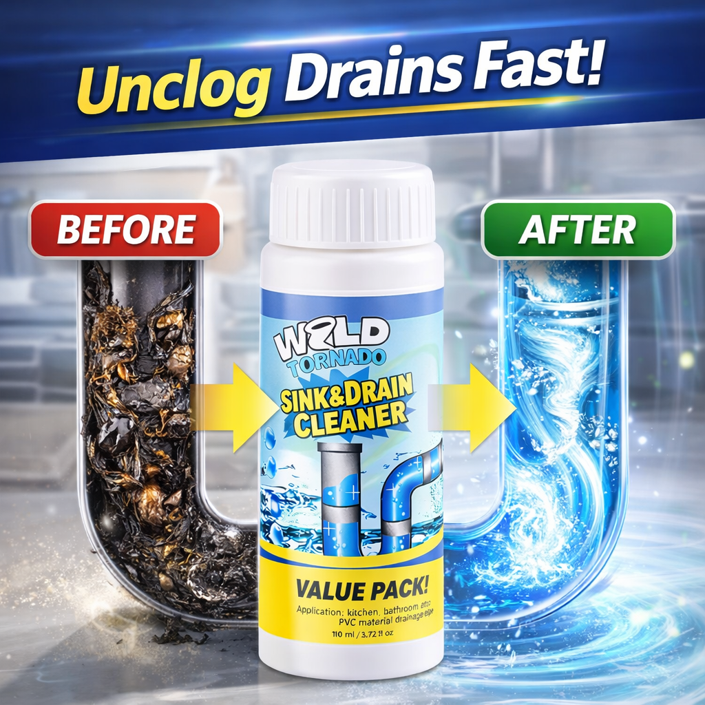 MiaHome™ Powerful Sink Drain Cleaner - All-Purpose Pipe Dredging Powder for Home（Offer）