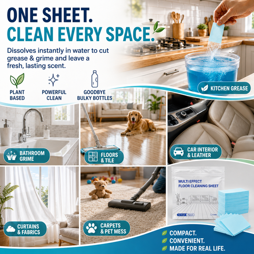 🩵Buy 2 Get 1 Free🧼Multi-Surface Deep Cleaning Sheets✨Powerful Stain Removal for Kitchen, Bathroom & More
