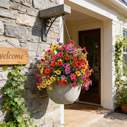 MiaHome™💐No-Fade Outdoor Hanging Flowers🌸☀️– Effortless Beauty