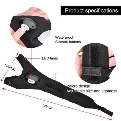 💡 LED Flashlight Gloves | Hands-Free Light for Work & Outdoors