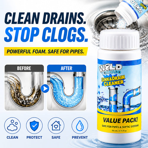 MiaHome™ Powerful Sink Drain Cleaner - All-Purpose Pipe Dredging Powder for Home（Offer）