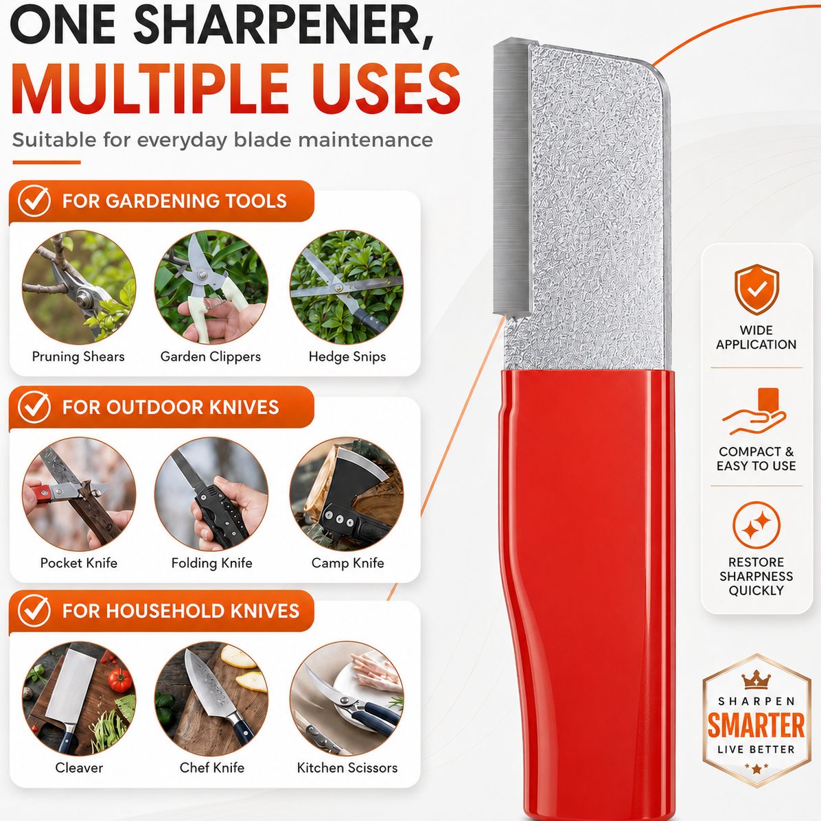 ⚡LIMITED TIME 50% OFF🔪 MiaHome™ Outdoor Portable Dual-purpose Whetstone