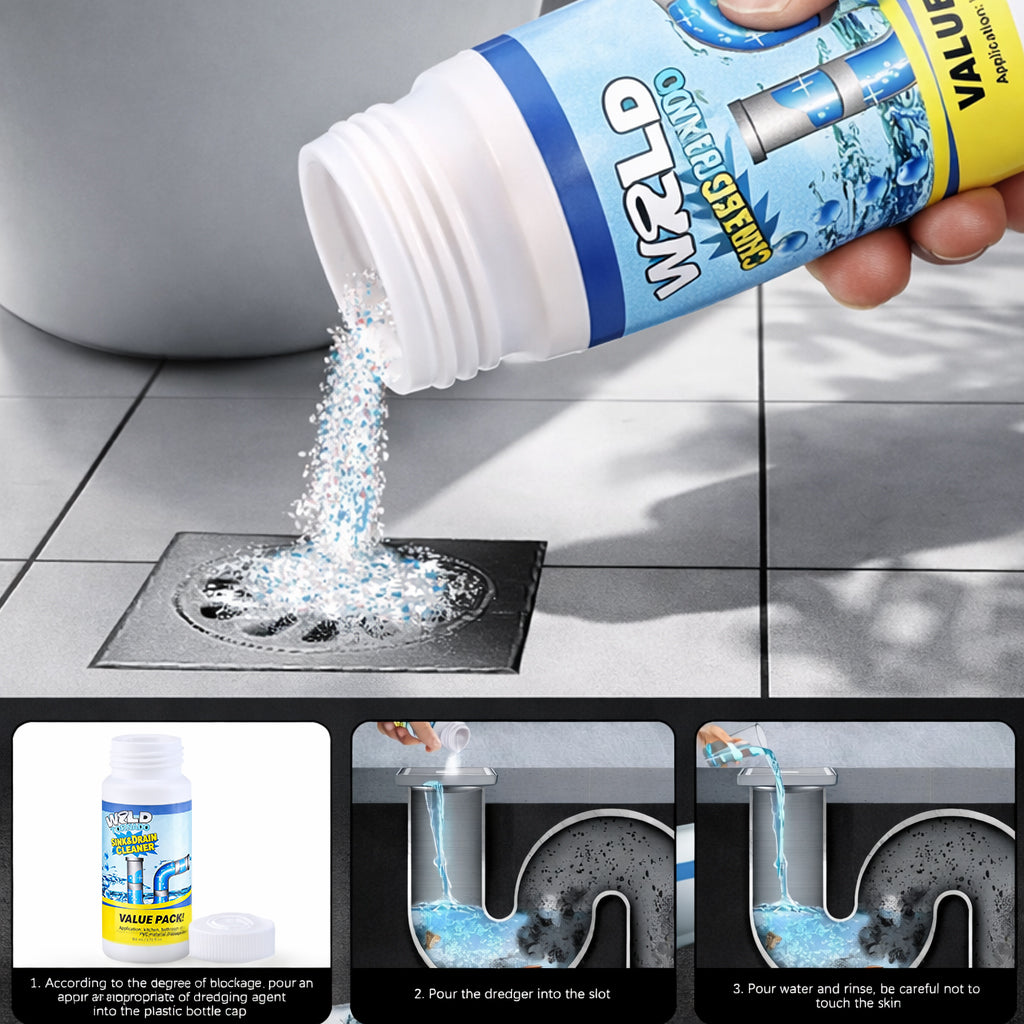 MiaHome™ Powerful Sink Drain Cleaner - All-Purpose Pipe Dredging Powder for Home（Offer）