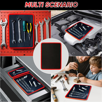 Aovego® Magnetic Tool Tray Mat – Flexible Workshop Organizer for Metal Surfaces (Offer)