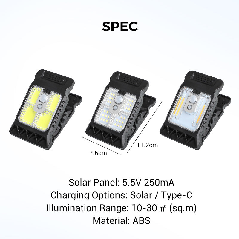 MiaHome™ Outdoor Solar Clip Light with Motion Sensor (Offer)