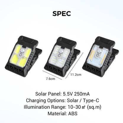 MiaHome™ Outdoor Solar Clip Light with Motion Sensor (Offer)
