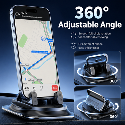🔥LAST DAY 53% OFF 🔥 360° Stable Car Phone Mount for Dashboard & Windshield