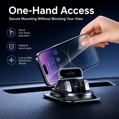 🔥LAST DAY 53% OFF 🔥 360° Stable Car Phone Mount for Dashboard & Windshield