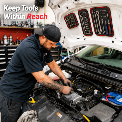 Aovego® Magnetic Tool Tray Mat – Flexible Workshop Organizer for Metal Surfaces (Offer)