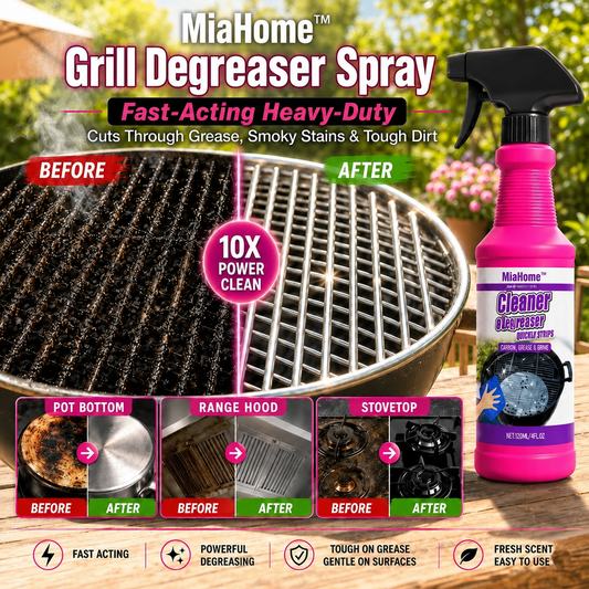 MiaHome™  Grill Degreaser Spray — Fast-Acting Heavy-Duty