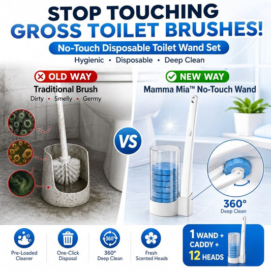 MiaHome™ No-Touch Disposable Toilet Wand Set - Hygienic Scented Cleaning System💧