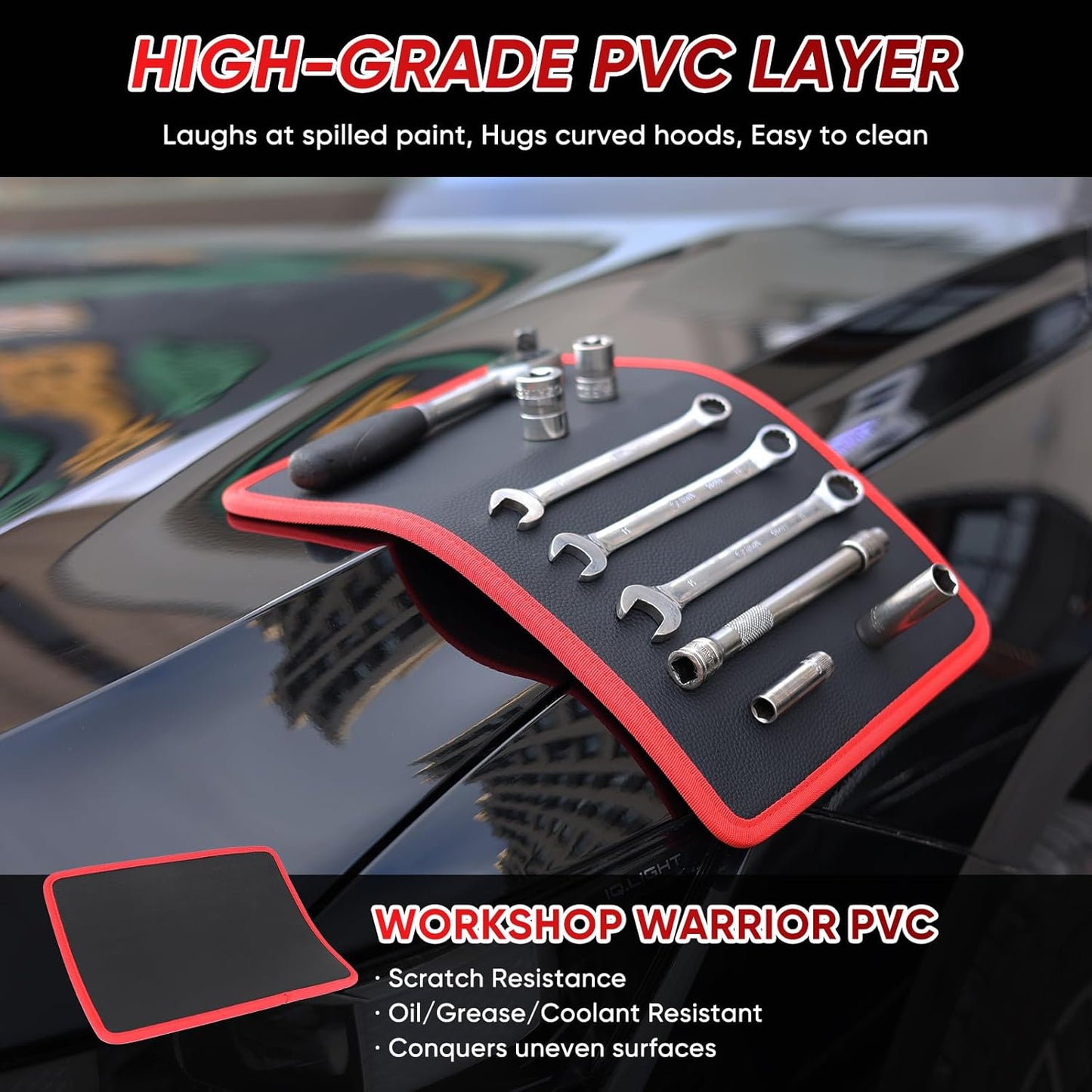 Aovego® Magnetic Tool Tray Mat – Flexible Workshop Organizer for Metal Surfaces (Offer)