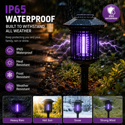 MiaHome™ ☀️ Long-Lasting Solar Mosquito Killer for Backyard Nights🏡🦟 (Pro)