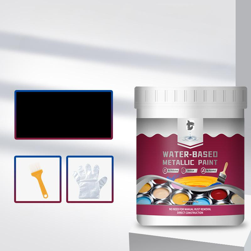 LIMITED TIME 50% OFF⚡MiaHome™ Rust Converter Metallic Paint – One coat stops rust, no sanding, no fumes.Perfect for garden tools & gates. 🔨🛡️