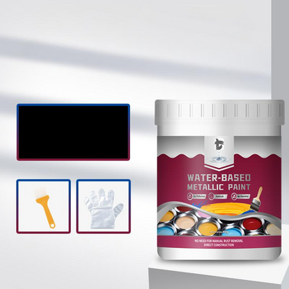 LIMITED TIME 50% OFF⚡MiaHome™ Rust Converter Metallic Paint – One coat stops rust, no sanding, no fumes.Perfect for garden tools & gates. 🔨🛡️