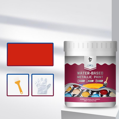 LIMITED TIME 50% OFF⚡MiaHome™ Rust Converter Metallic Paint – One coat stops rust, no sanding, no fumes.Perfect for garden tools & gates. 🔨🛡️