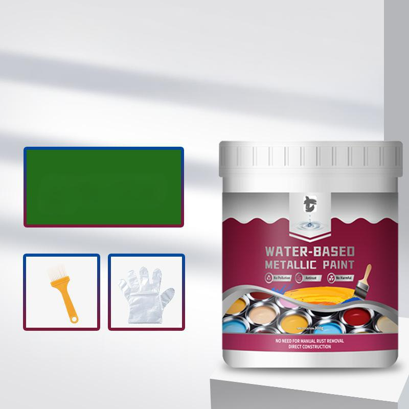 LIMITED TIME 50% OFF⚡MiaHome™ Rust Converter Metallic Paint – One coat stops rust, no sanding, no fumes.Perfect for garden tools & gates. 🔨🛡️