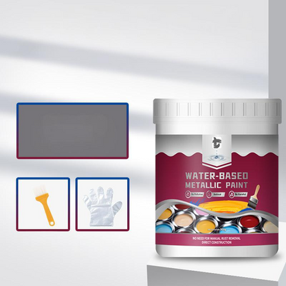 LIMITED TIME 50% OFF⚡MiaHome™ Rust Converter Metallic Paint – One coat stops rust, no sanding, no fumes.Perfect for garden tools & gates. 🔨🛡️